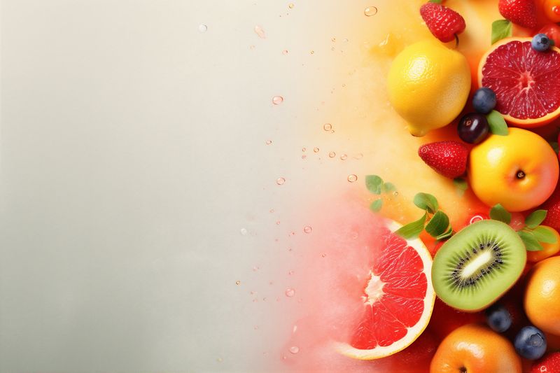 food fruit ingredient hookah grape orange juice ice background smoke apple. Generative AI.