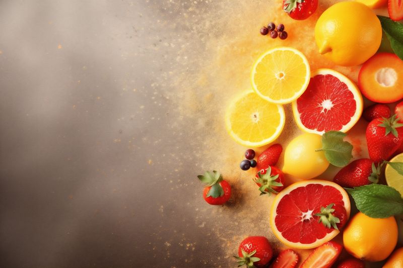 grape background food collection orange fruit apple juice ice hookah smoke. Generative AI.
