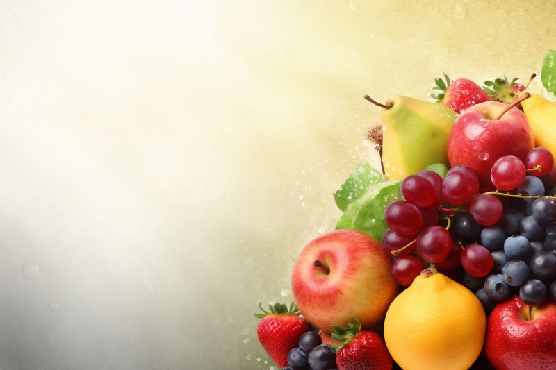 juice grape apple background hookah healthy orange food smoke fruit ice. Generative AI.