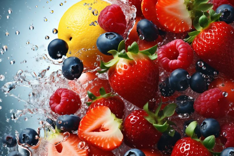 vegetarian smoke juice grape background apple food orange hookah ice fruit. Generative AI.