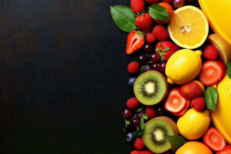 ice food juice natural apple hookah smoke orange fruit background grape. Generative AI.