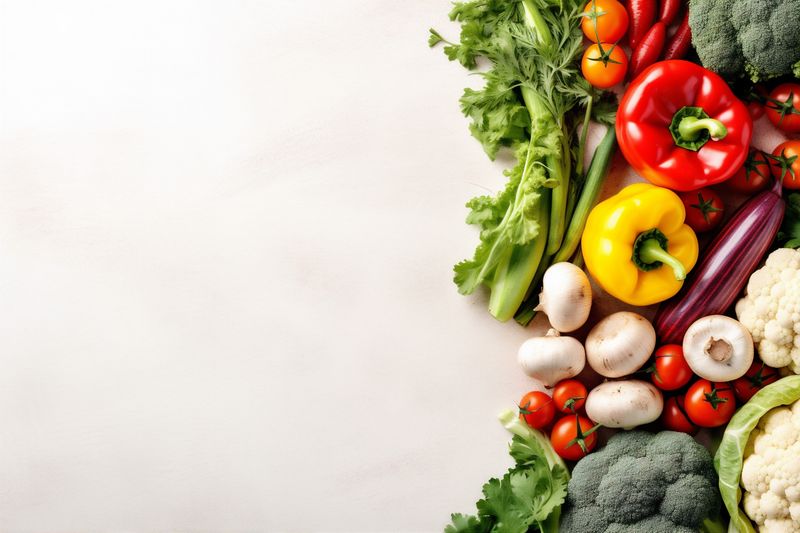 vegetable healthy food fruit object white isolated green tomato vegetarian background. Generative AI.