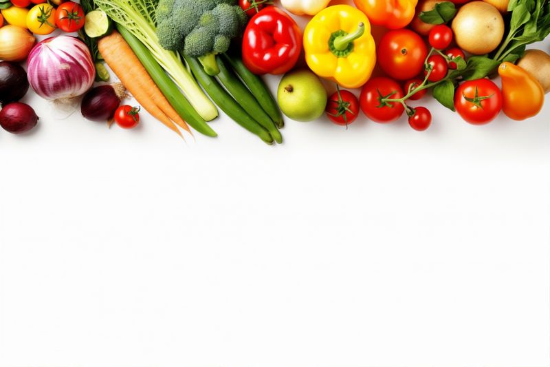 green vegetarian isolated agriculture food fruit background tomato healthy vegetable white. Generative AI.