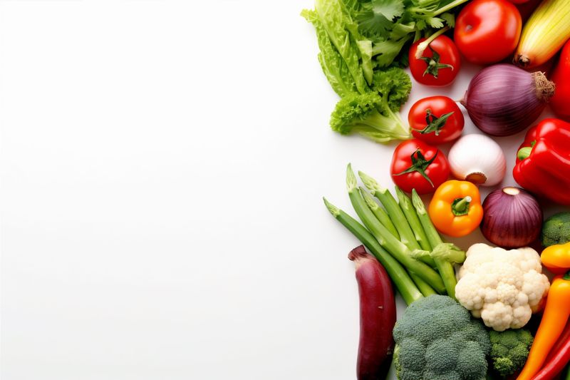 tomato white fresh food isolated healthy green fruit background vegetable vegetarian. Generative AI.