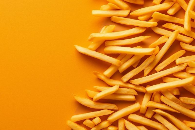 chip background american food meal tasty potato snack french fat fry. Generative AI.