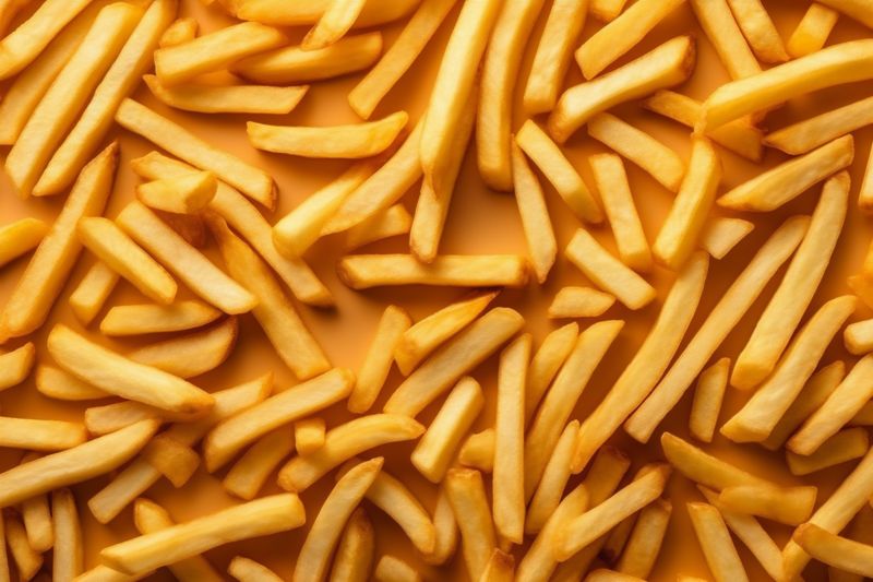 french background meal potato snack tasty fry fat food restaurant chip. Generative AI.