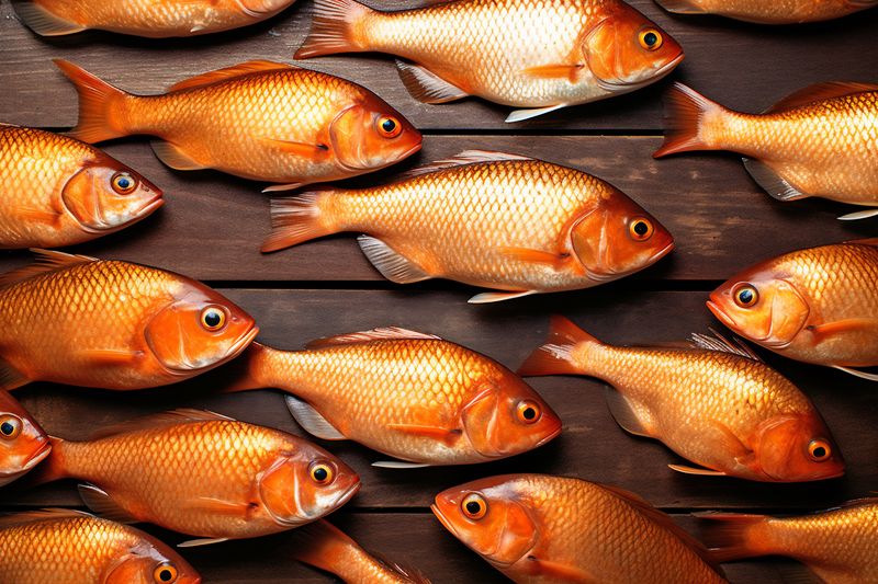 meal fish white food seafood fresh background smoked dinner raw healthy. Generative AI.