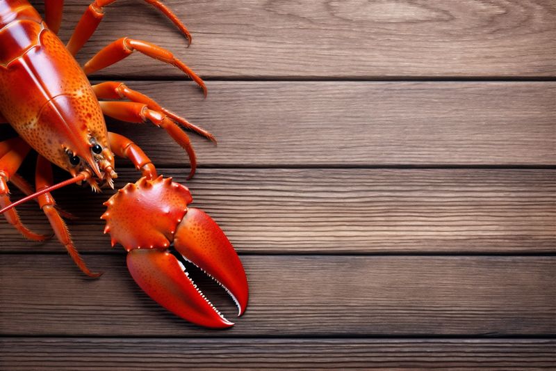 crawfish background claw seafood boiled lobster cook food crayfish cooked red. Generative AI.