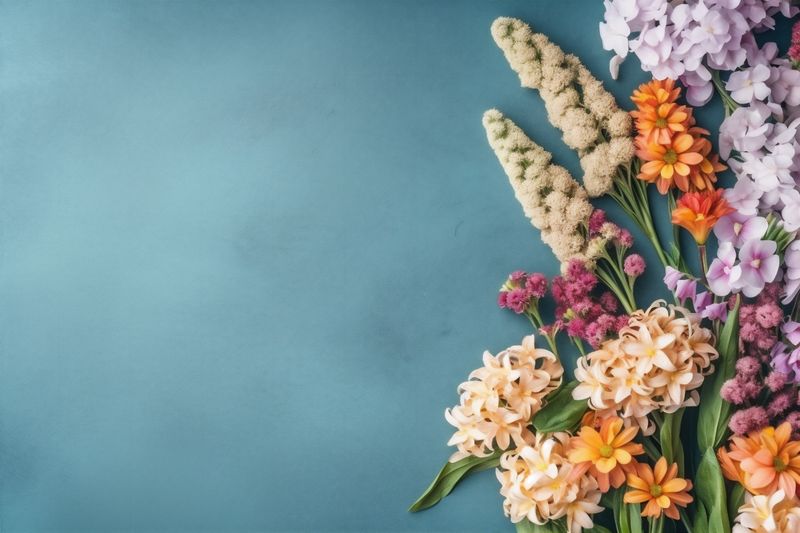 flower floral nature background blossom bouquet pink leaf blooming valentine wedding. Generative AI.