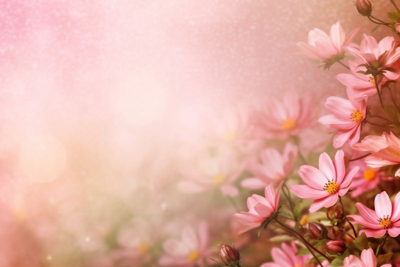 floral valentine wedding flora leaf pink bouquet flower background blossom nature. Generative AI.