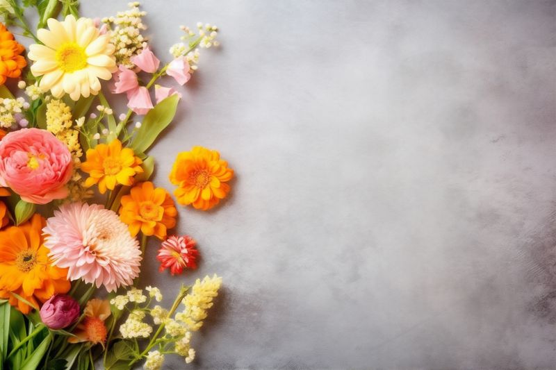 pink background flower petal floral blossom valentine wedding nature leaf bouquet. Generative AI.