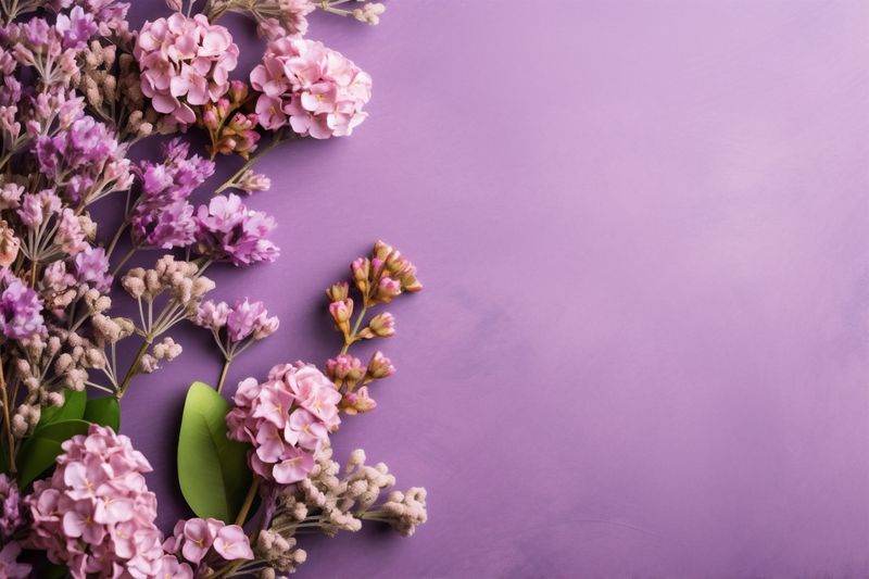 leaf wedding background floral nature flower valentine blossom pink bouquet pattern. Generative AI.