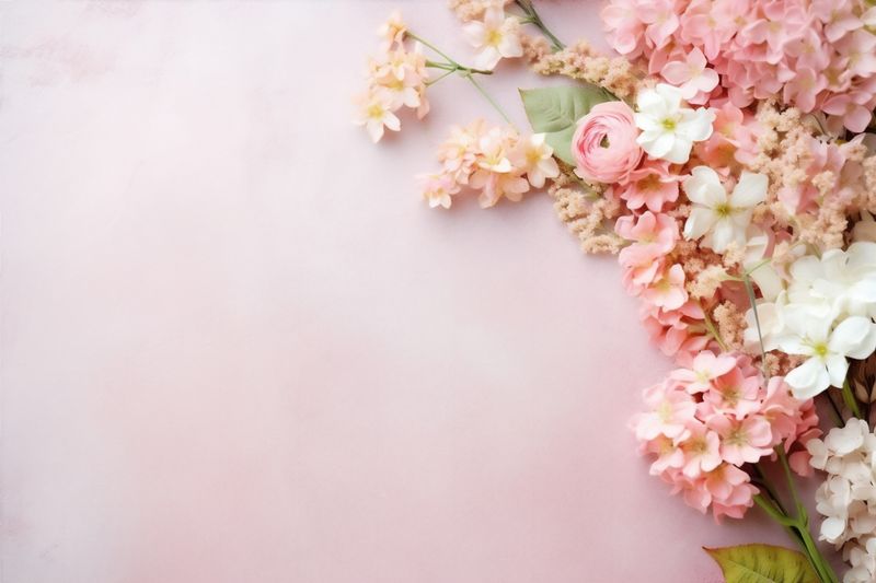 bouquet bud background wedding valentine leaf nature pink flower blossom floral. Generative AI.