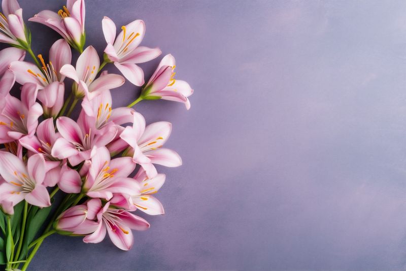 leaf valentine bouquet blossom flower floral background nature pink pastel wedding. Generative AI.