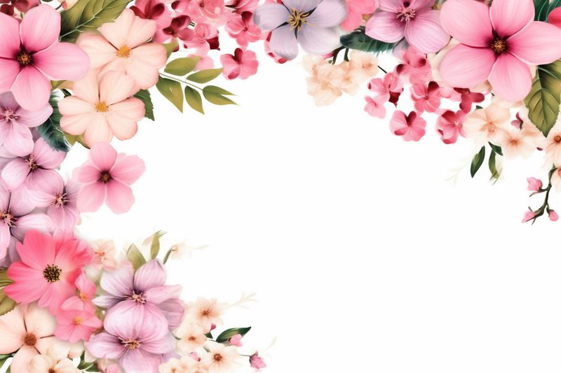 pink wedding bouquet nature botanical blossom background flower leaf floral valentine. Generative AI.