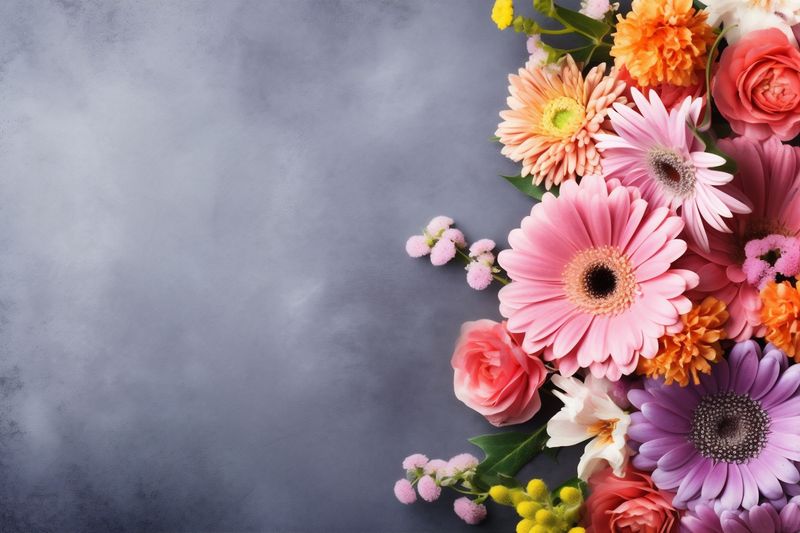 background valentine leaf wedding pink design flower bouquet floral blossom nature. Generative AI.