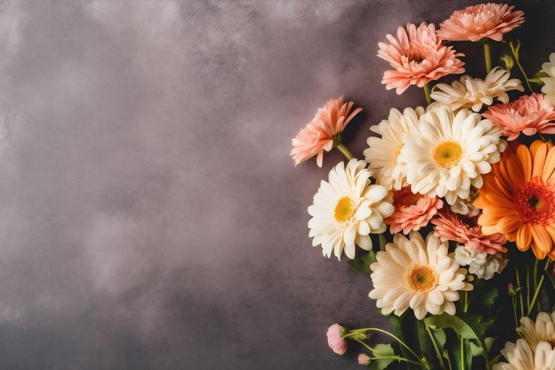 bouquet valentine background flower wedding floral nature pink design blossom leaf. Generative AI.