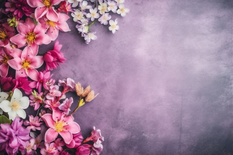 bouquet leaf background floral blossom flower pink valentine wedding nature greeting. Generative AI.