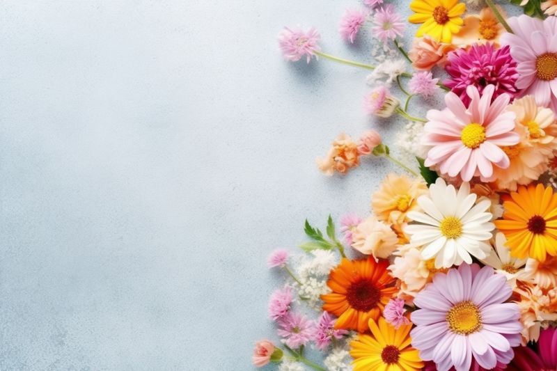 pink leaf flower bouquet wedding nature spring valentine background floral blossom. Generative AI.