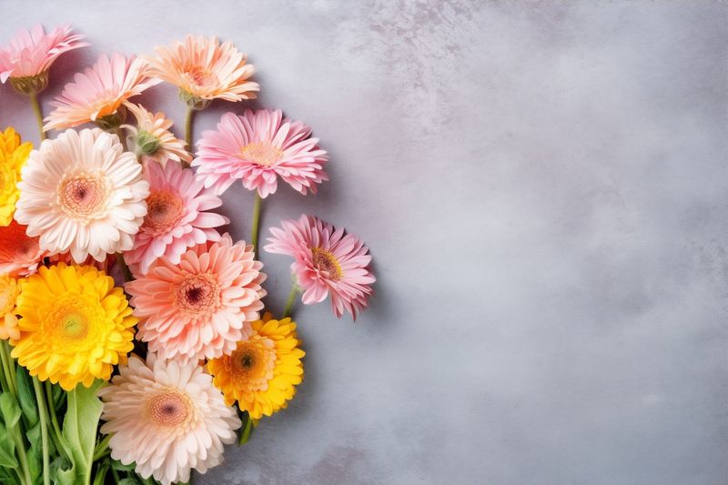 bouquet valentine pink floral wedding nature background leaf blossom flower petal. Generative AI.