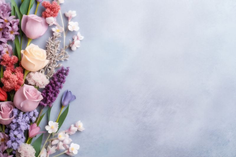 floral wedding leaf wallpaper bouquet pink nature flower background valentine blossom. Generative AI.