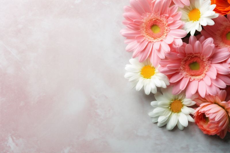 leaf blossom petal background valentine nature wedding pink floral bouquet flower. Generative AI.