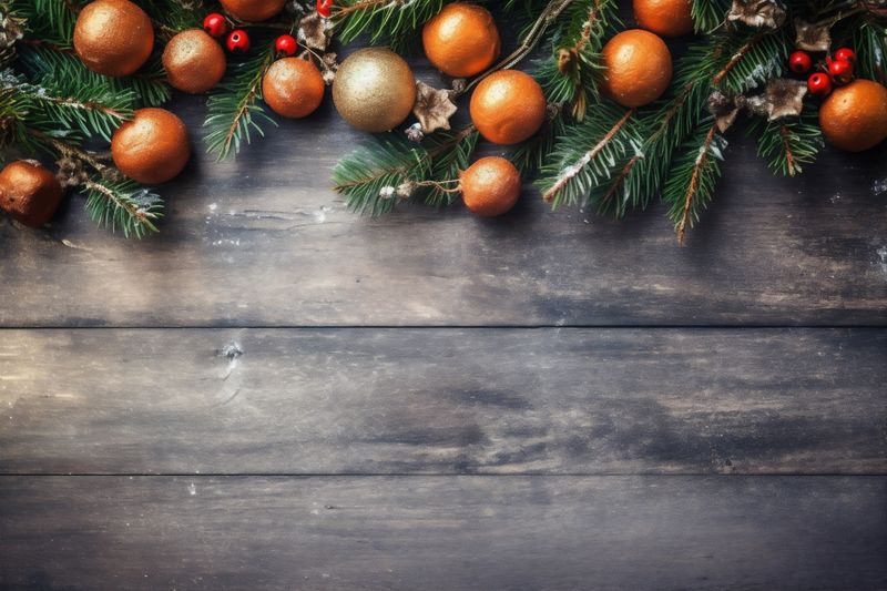 christmas card decoration winter snowflakes tree year background new christmas holiday gold. Generative AI.