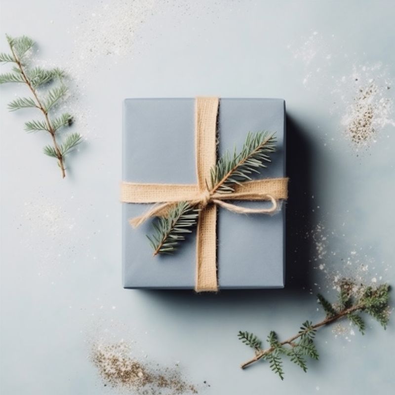 christmas snowflakes tree background celebration christmas card decoration new holiday gold year. Generative AI.