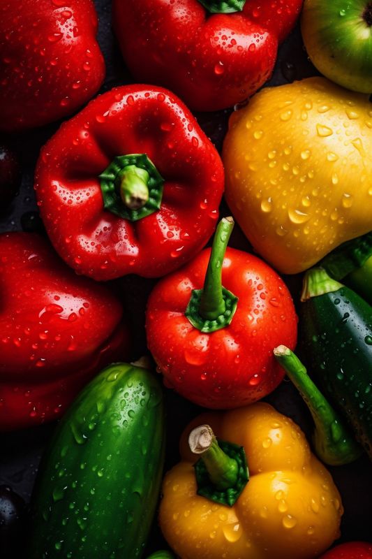 healthy vegetarian water green food fresh organic background close-up drop closeup vegetable. Generative AI.