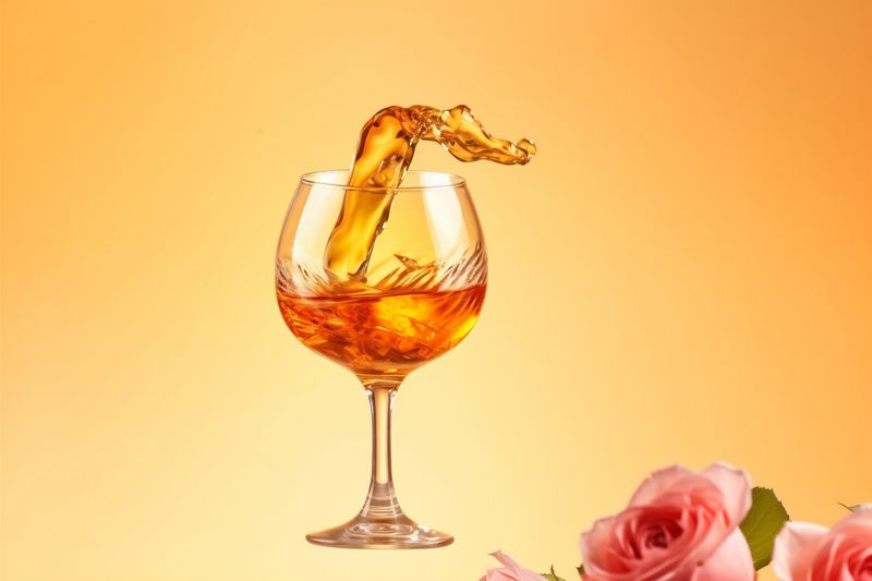 wine grape winery glass food bottle beverage alcohol white background drink. Generative AI.