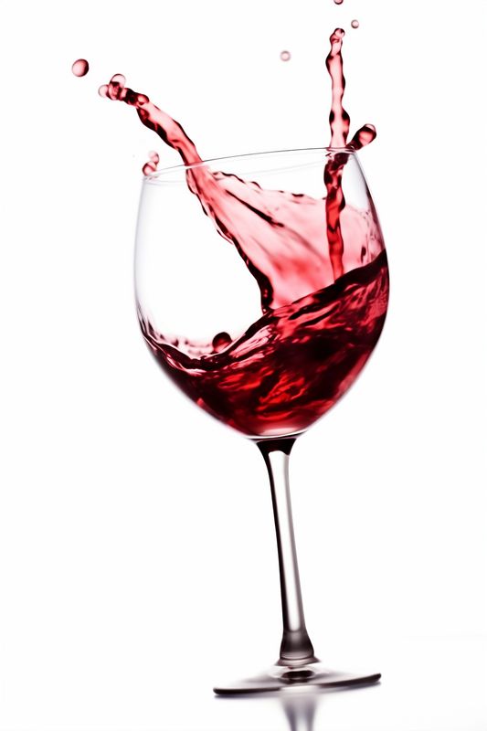 wineglass liquid background gradient closeup wine drink party red alcohol glass. Generative AI.