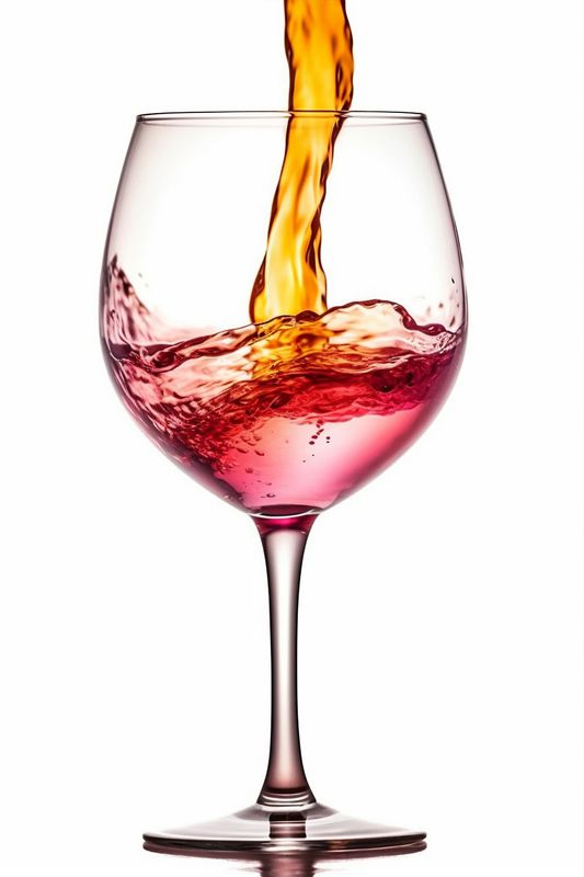 drink party luxury red wine liquid glass alcohol background closeup gradient. Generative AI.