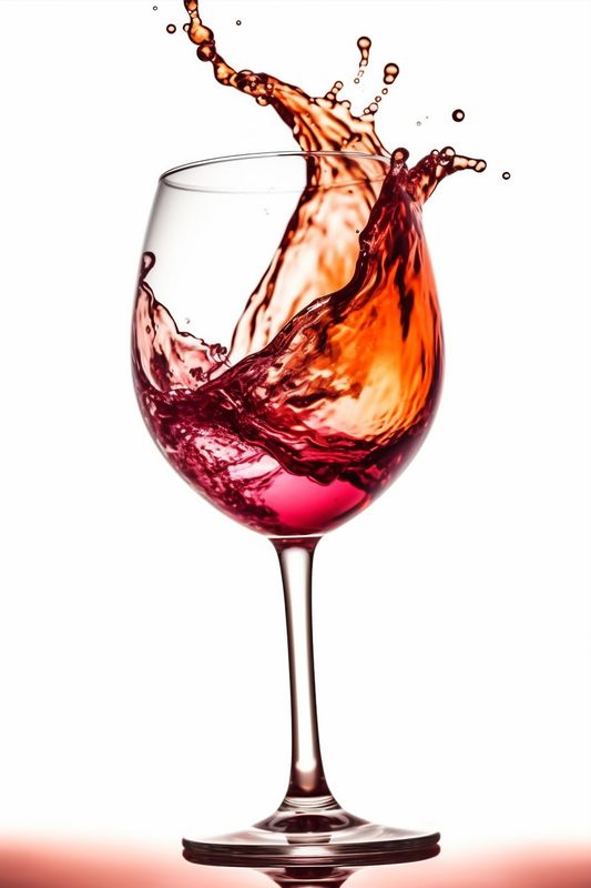 closeup gradient party wine wine background glass glass alcohol liquid drink red. Generative AI.