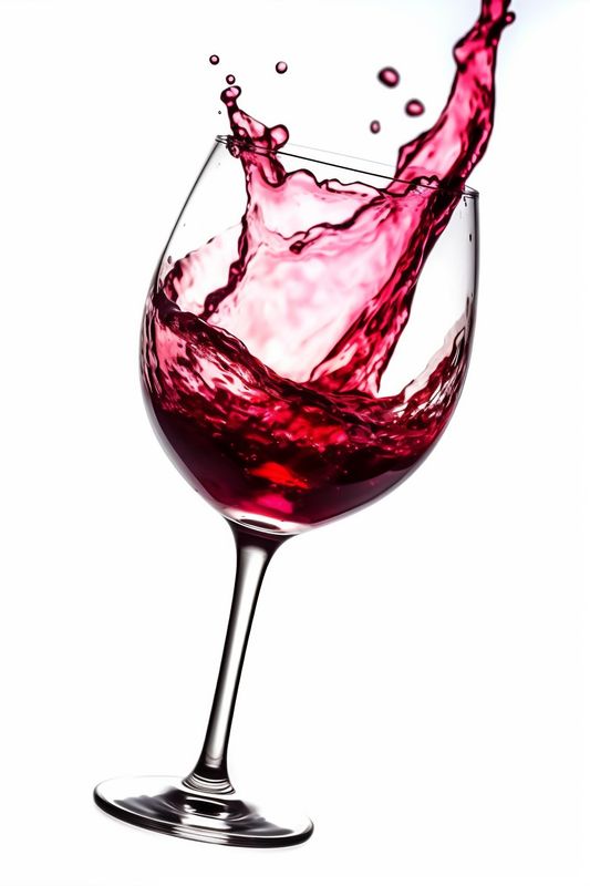 glass closeup liquid alcohol red party bordeaux background drink wine gradient. Generative AI.
