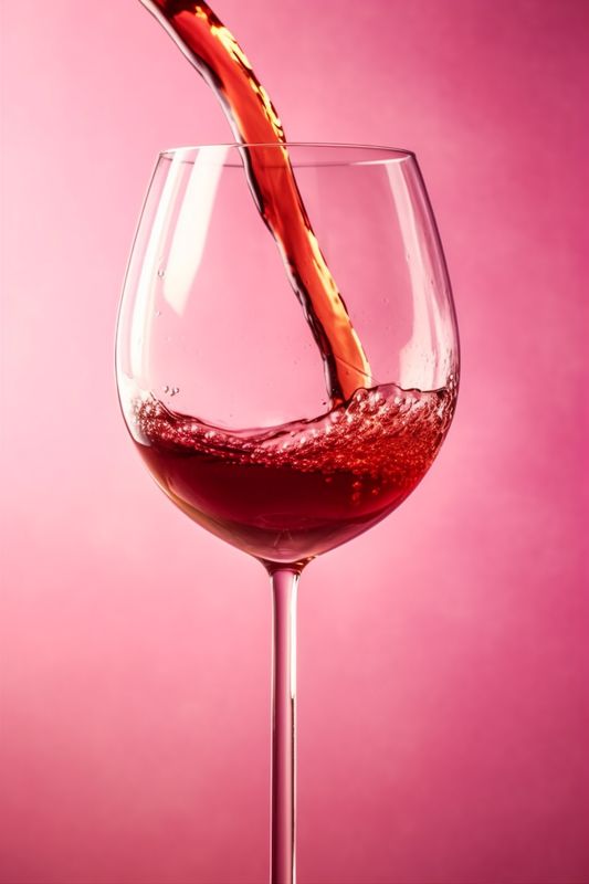 closeup background party transparent glass alcohol wine gradient liquid drink red. Generative AI.