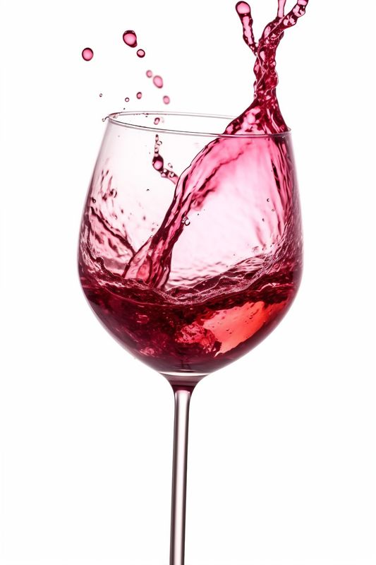 gradient glass closeup party drink alcohol liquid wine background red taste. Generative AI.