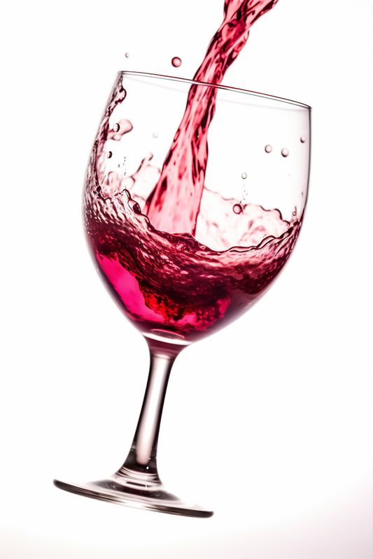 liquid glass closeup background red alcohol wine sauvignon party gradient drink. Generative AI.