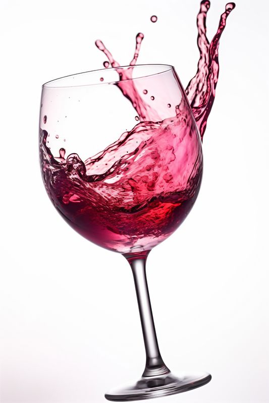 party drink alcohol closeup background liquid light glass gradient wine red. Generative AI.
