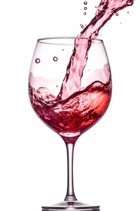 taste glass alcohol gradient background red closeup party liquid drink wine. Generative AI.