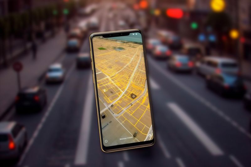 phone position point navigation map gps direction mobile location travel. Generative AI.