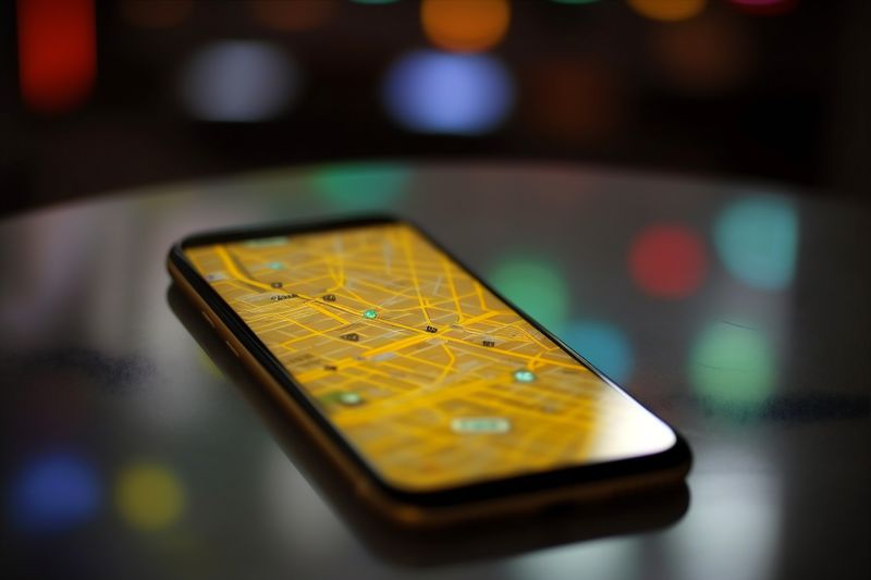 navigation gps direction location point map travel phone position mobile. Generative AI.