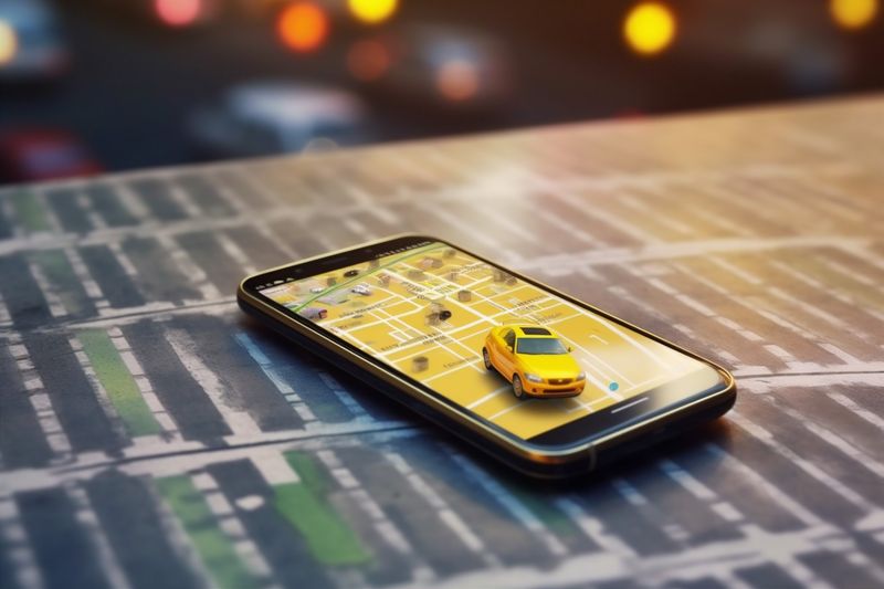 location direction travel position mobile point gps phone map navigation. Generative AI.