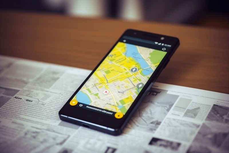 location direction phone gps point position map mobile travel navigation. Generative AI.