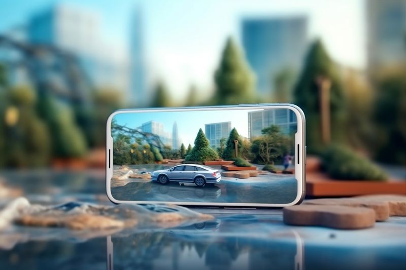 travel point location mobile gps position direction phone navigation map. Generative AI.