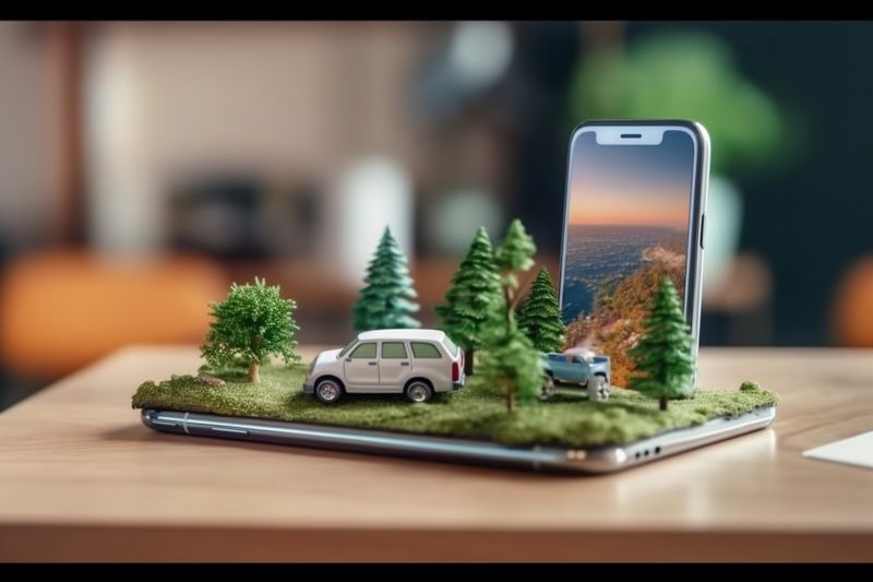 direction phone map point navigation location mobile travel gps position. Generative AI.