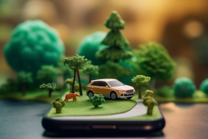 location point gps navigation phone direction mobile travel map position. Generative AI.