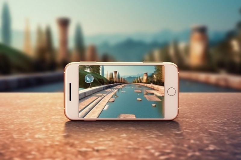 travel phone position mobile point gps map direction location navigation. Generative AI.