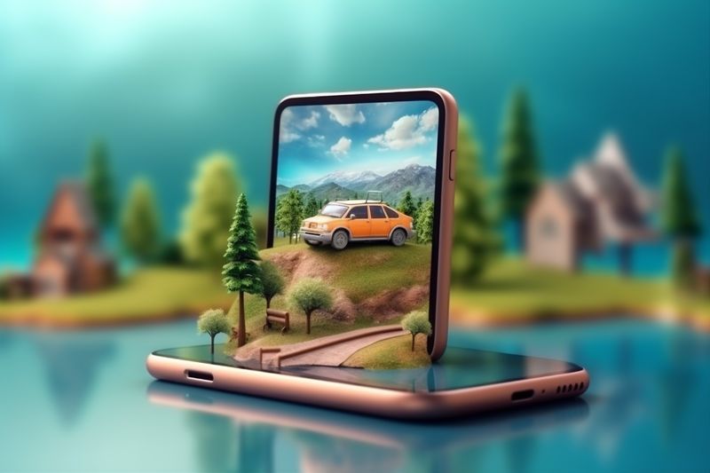 position gps location direction mobile map travel point phone navigation. Generative AI.