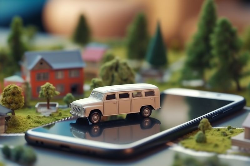 point direction position map phone navigation mobile gps travel location. Generative AI.