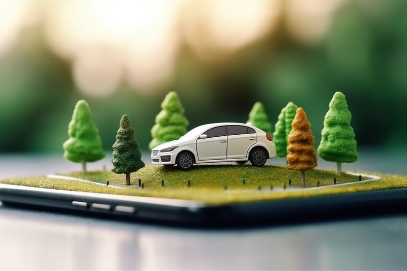 phone travel point mobile navigation map direction position gps location. Generative AI.